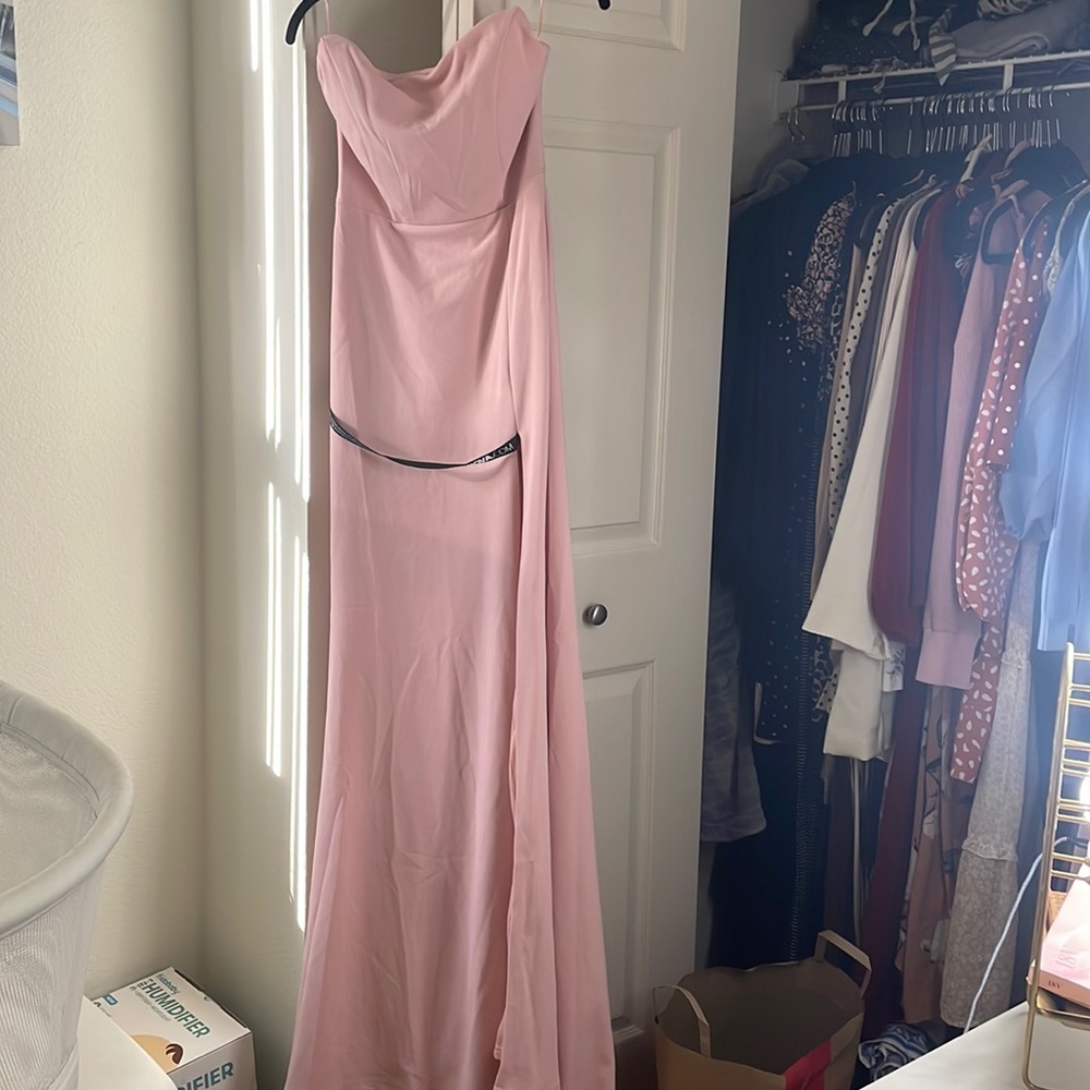 Pink Strapless Dress